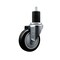 Service Caster 4'' Black Poly Wheel Swivel 1-3/4'' Expanding Stem Caster SCC-EX20S414-PPUB-BLK-134 - alternate 1